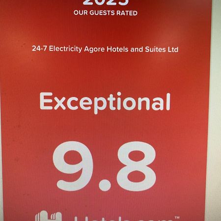 24-7 Electricity Agore Hotels And Suites Ltd Awoyaya Extérieur photo